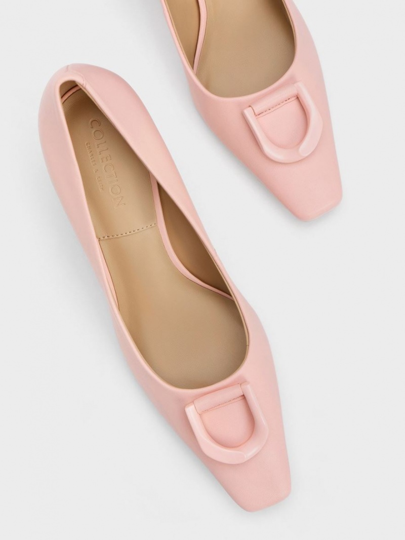 Γοβεσ Charles And Keith Gabine δερματινα Tapered ροζ | 43512-DECM