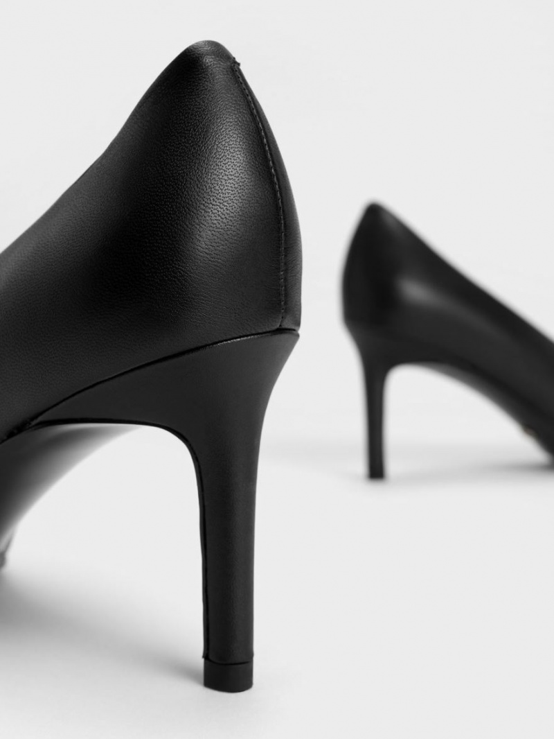 Γοβεσ Charles And Keith Gabine δερματινα μαυρα | 80794-XLTA