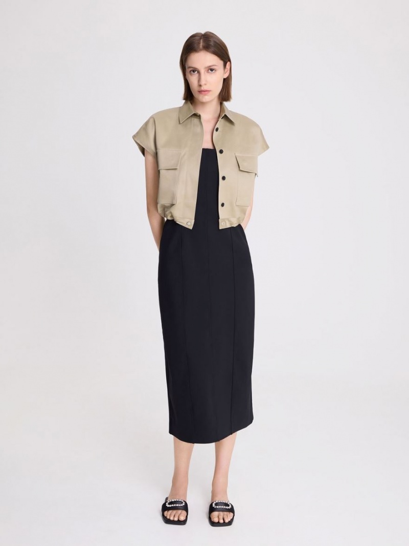 Σαγιοναρεσ Charles And Keith Gem-Embellished Recycled Polyester μαυρα | 81245-CKOL