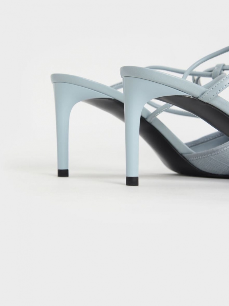 Γοβεσ Charles And Keith Linen Asymmetric ανοιχτο μπλε | 82537-RSDM