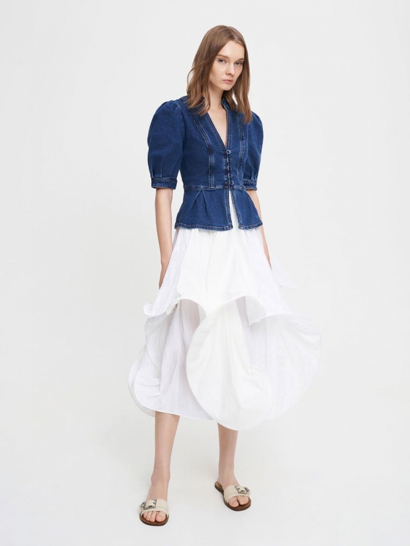 Σαγιοναρεσ Charles And Keith Linen Metallic πόρπης Μπεζ | 80317-SJTW