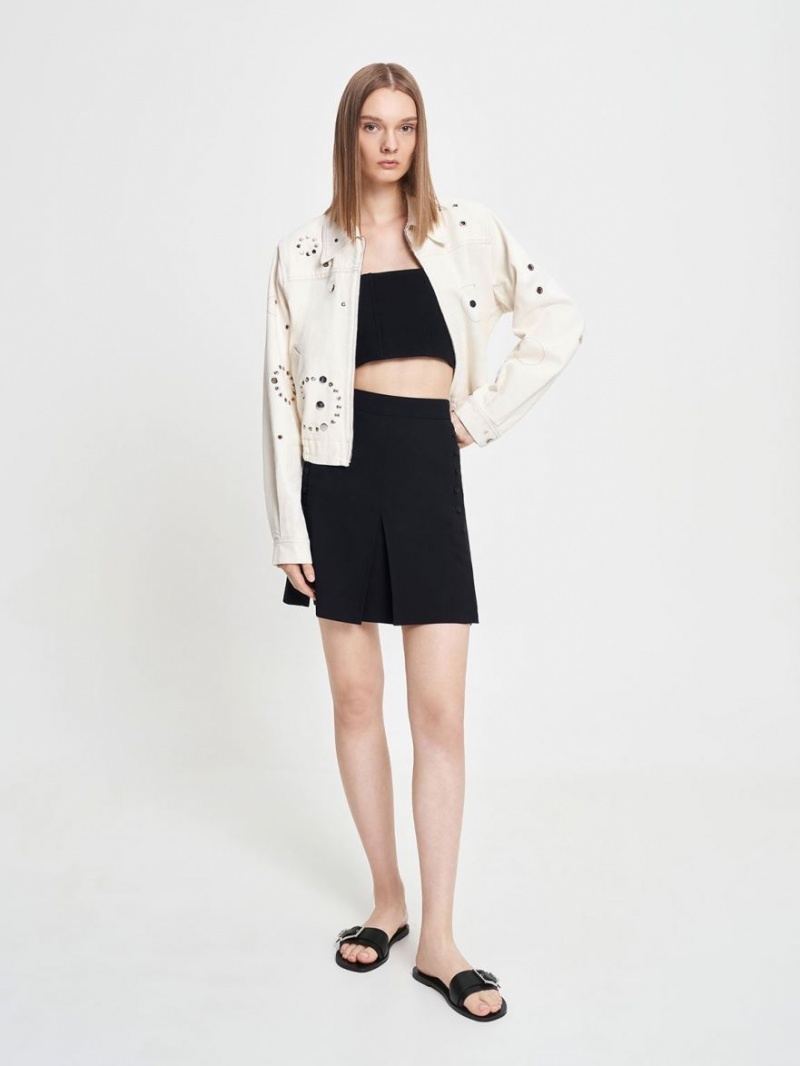 Σαγιοναρεσ Charles And Keith Metallic πόρπης μαυρα | 36945-EOBN