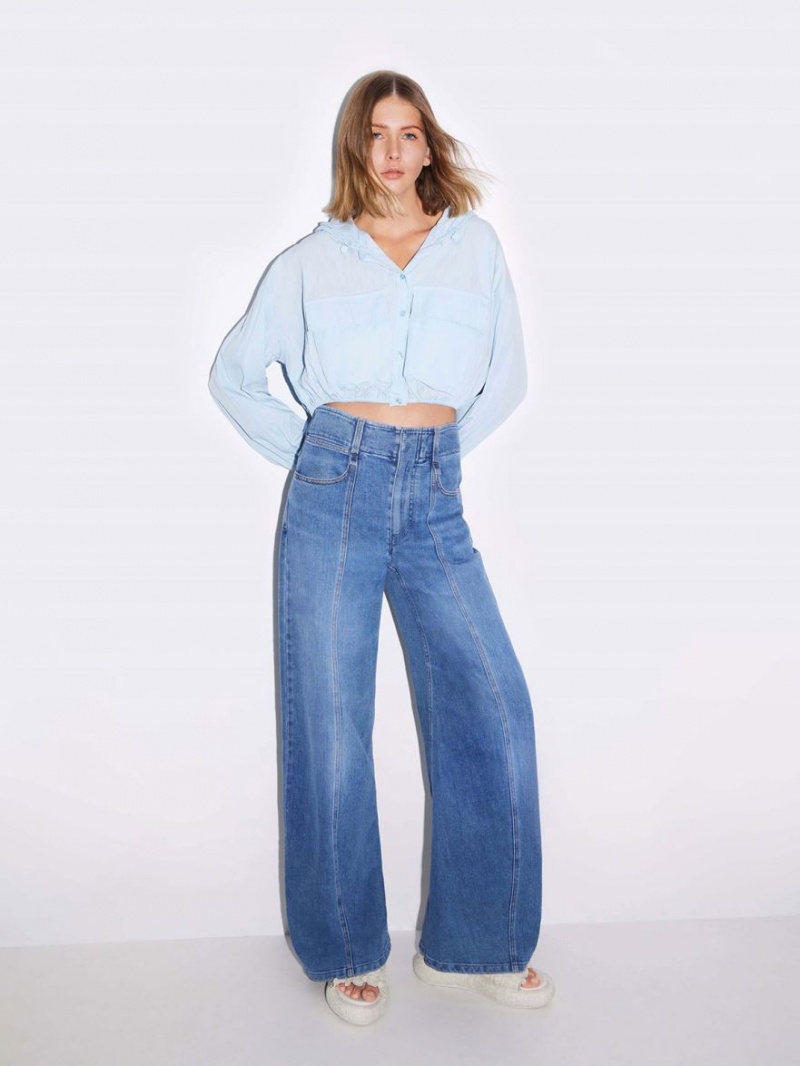 Σαγιοναρεσ Charles And Keith Nuala Ruched Flatforms κρέμα | 59423-AMJP
