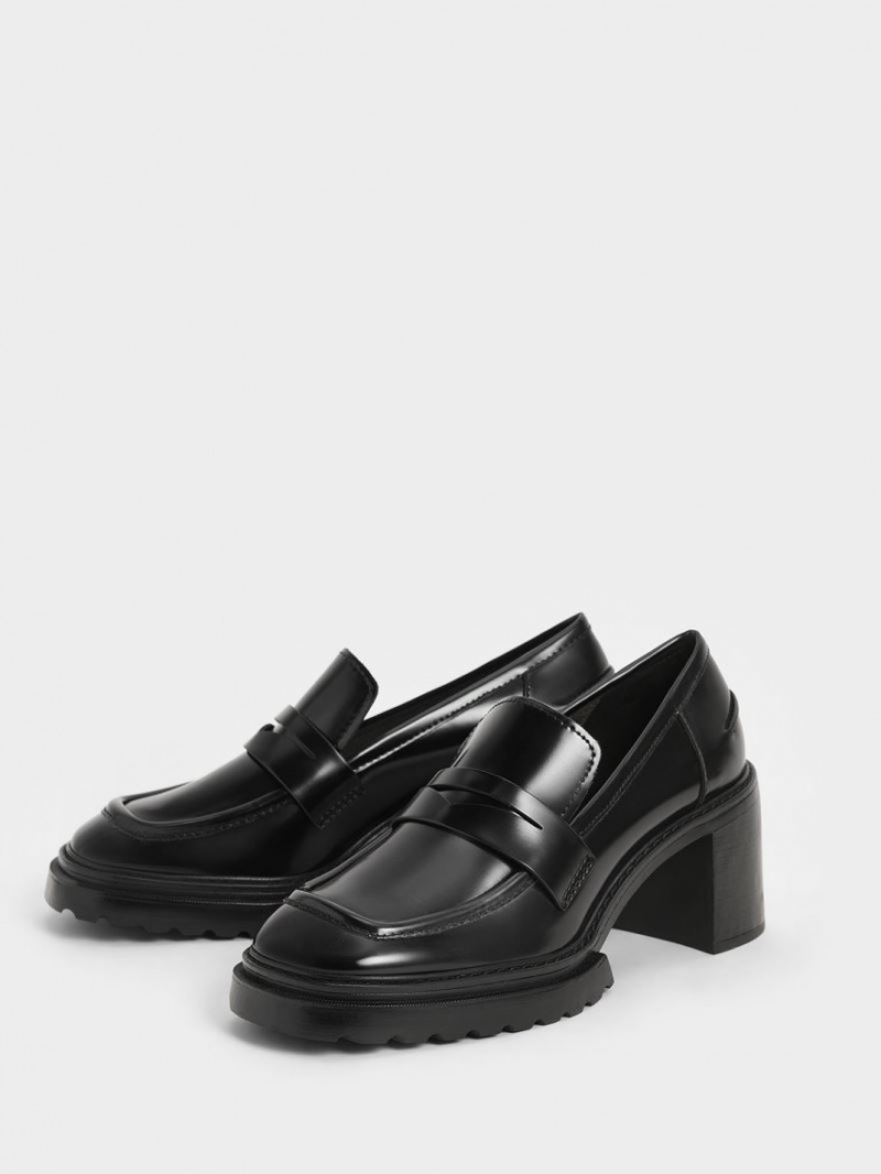 Γοβεσ Charles And Keith Penny Loafer μαυρα | 01735-TDIW