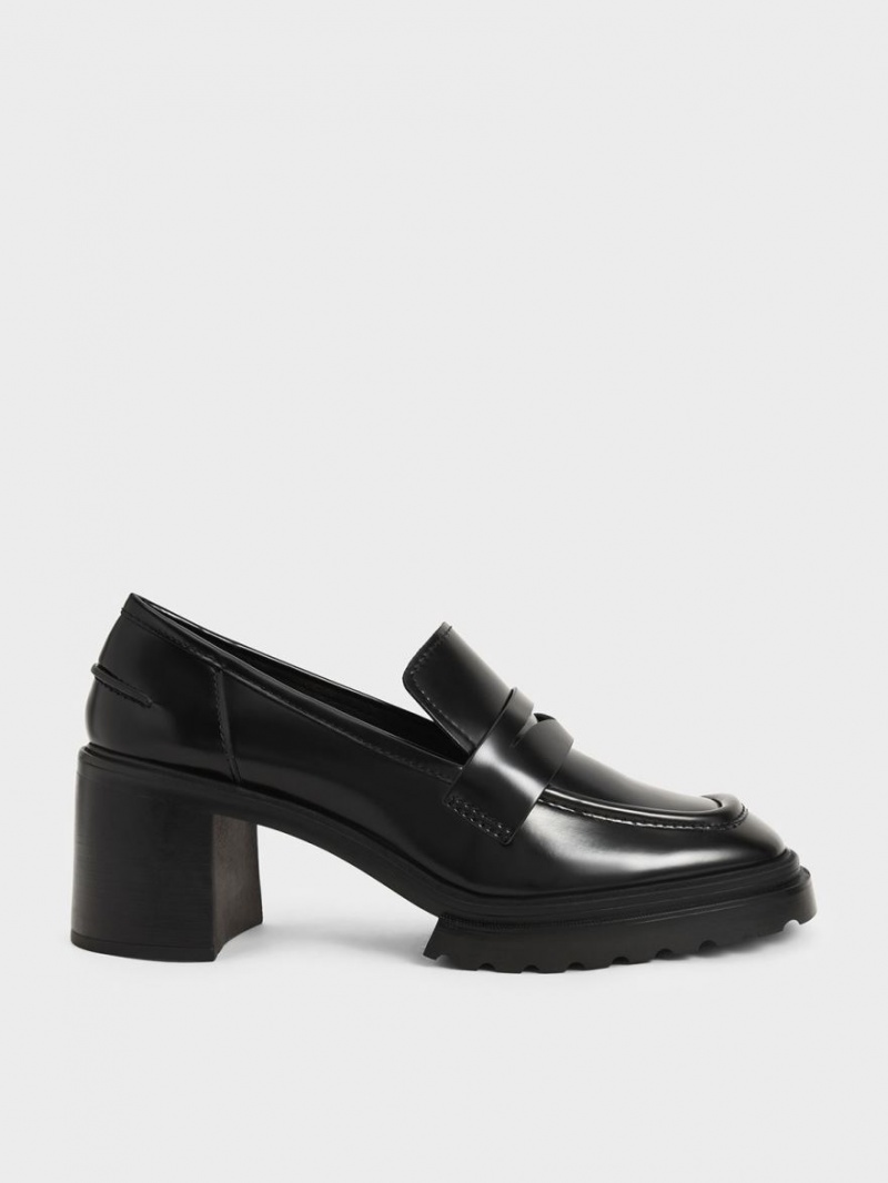 Γοβεσ Charles And Keith Penny Loafer μαυρα | 01735-TDIW