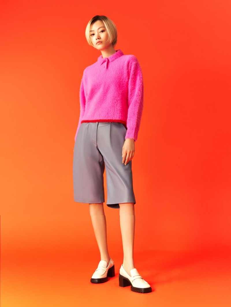 Γοβεσ Charles And Keith Penny Loafer ασπρα | 79250-IVLG