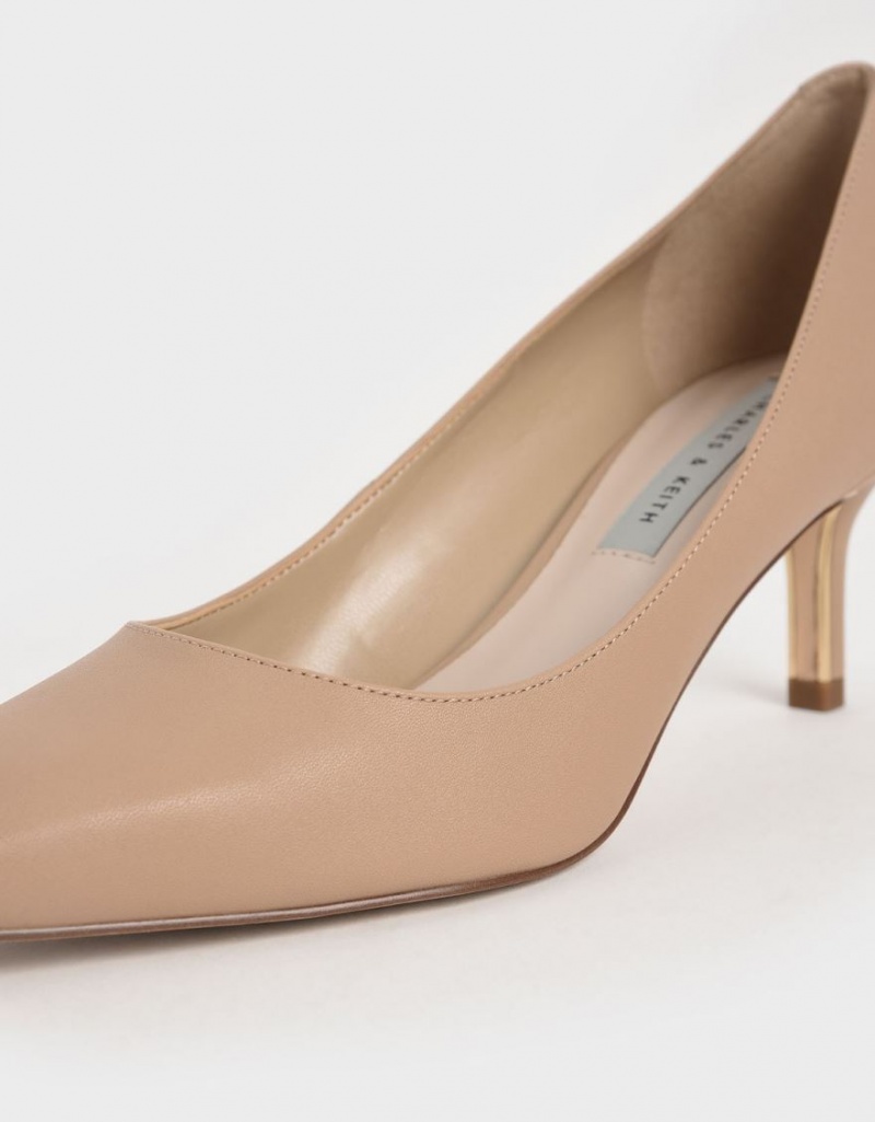 Γοβεσ Charles And Keith Pointed toe καφε | 65974-FOXE