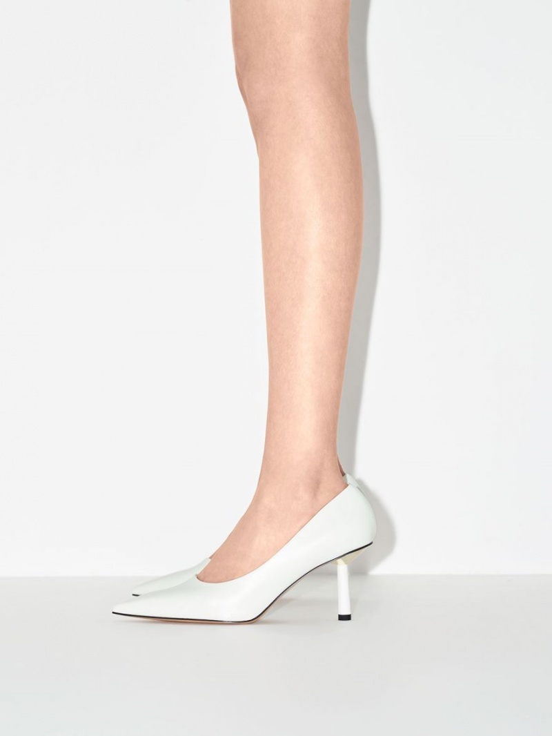 Γοβεσ Charles And Keith Pointed-toe Cylindrical Heel ασπρα | 86125-JINU