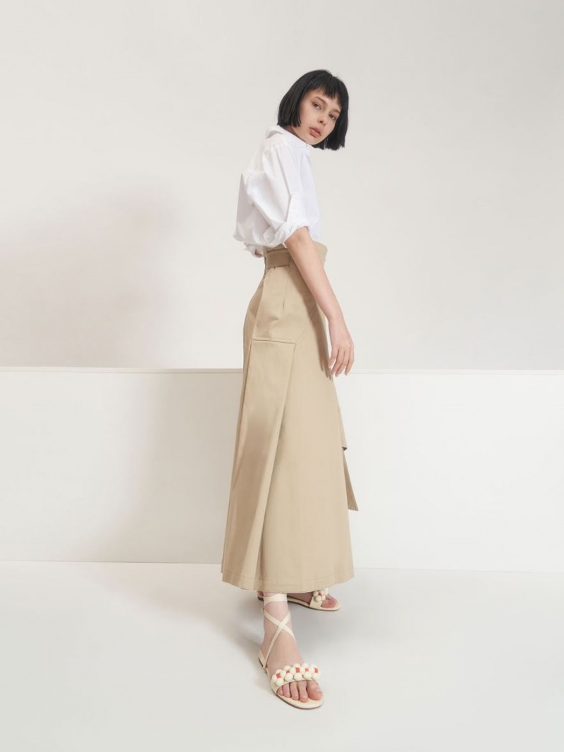 Σανδαλια Charles And Keith Pom Pom Tie-Around κρέμα | 89073-WOFC