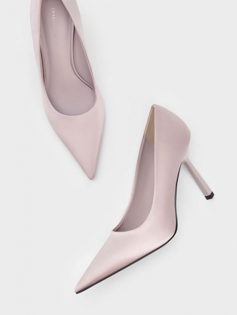 Γοβεσ Charles And Keith Recycled Polyester Pointed-toe μωβ | 10264-FJGL