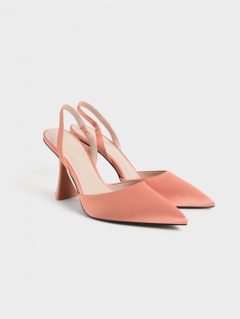 Γοβεσ Charles And Keith Recycled Polyester Slingback κοραλι | 26718-SHAU