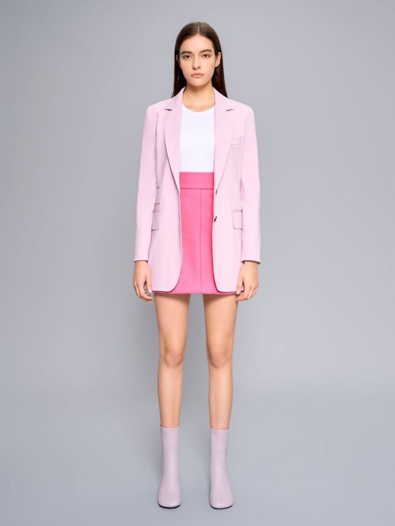 Μποτακια Charles And Keith Round-toe Zip-Up μωβ | 32507-GEFR
