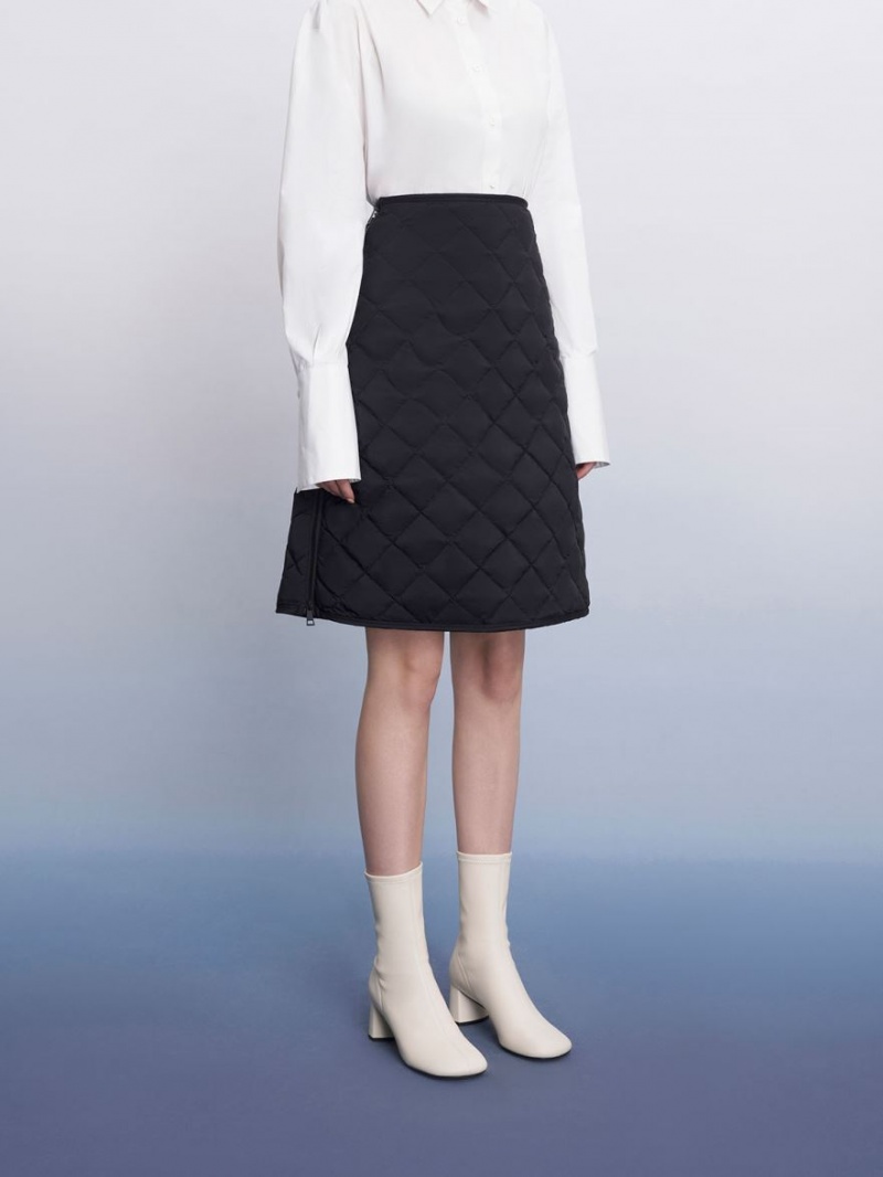 Μποτακια Charles And Keith Round-toe Zip-Up ασπρα | 81764-PIZG