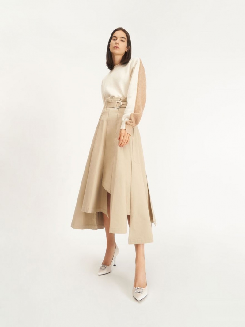 Γοβεσ Charles And Keith Satin Gem-Embellished κρέμα | 14563-ANRB