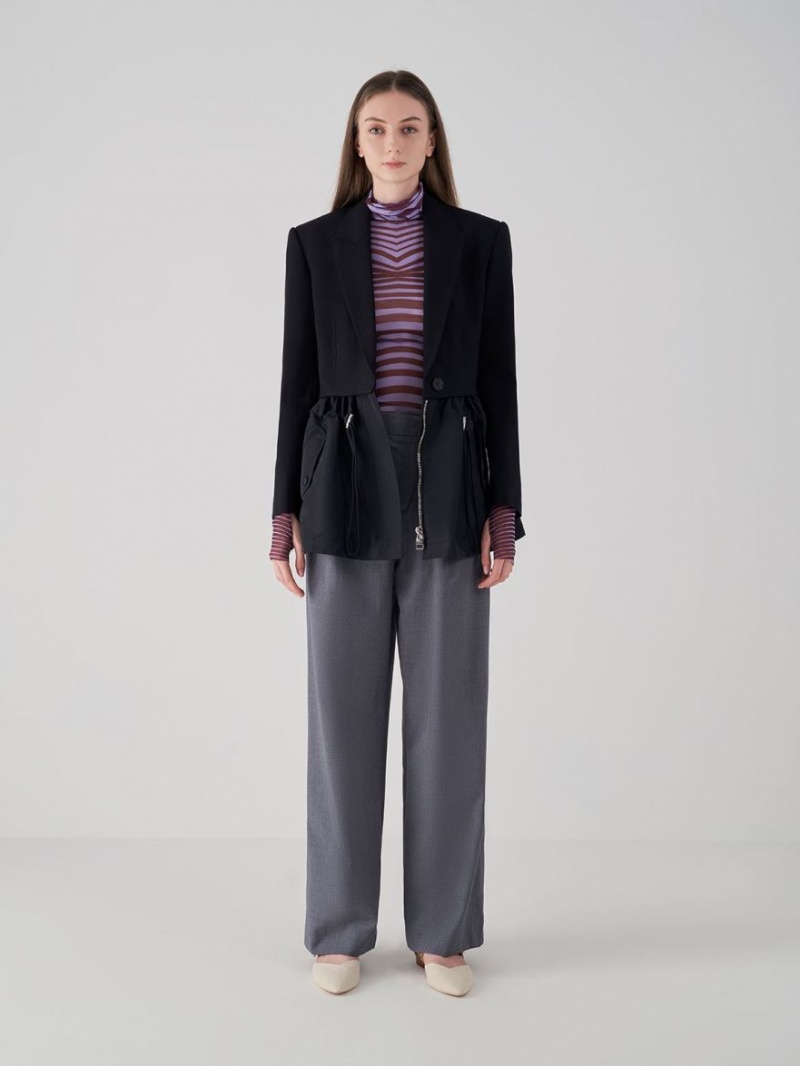 Γοβεσ Charles And Keith Sepphe Cut-Out λουρακια φλατ Mule ασπρα | 49082-HNBK