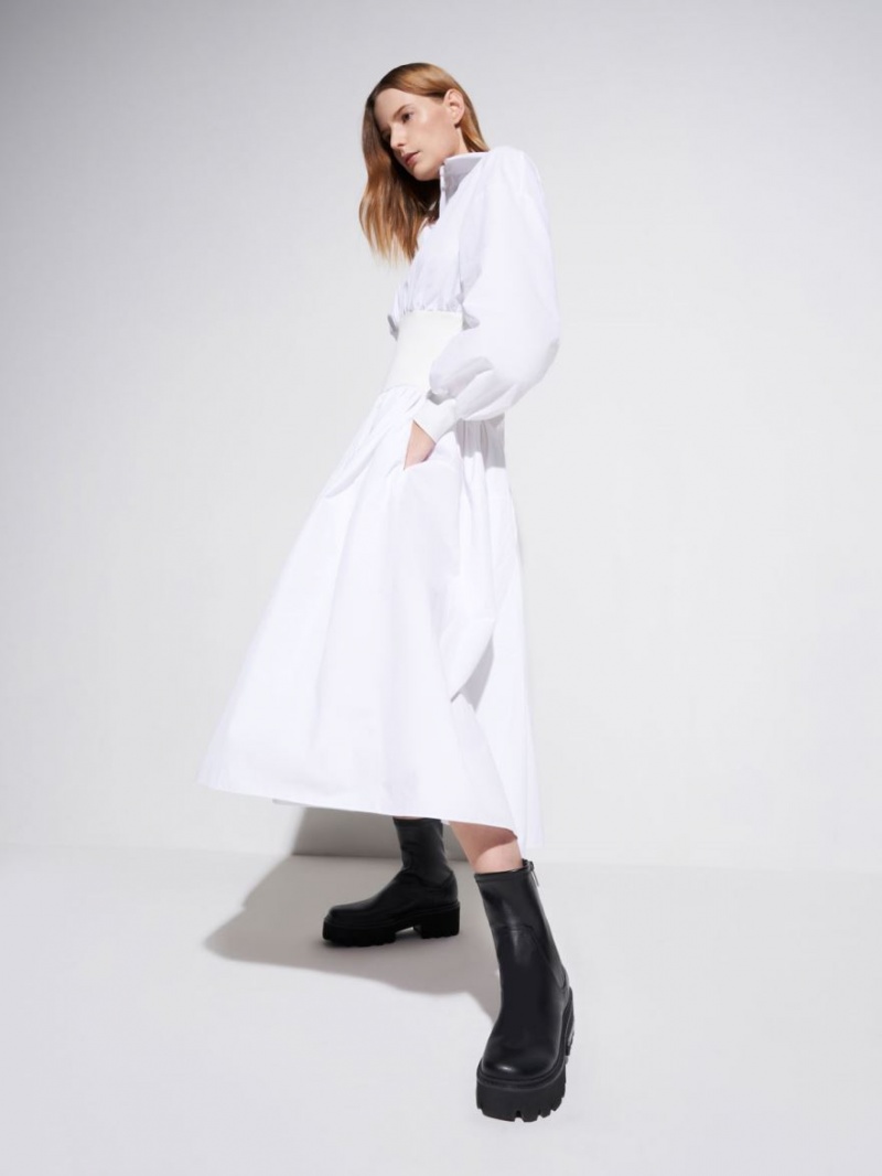 Μποτακια Charles And Keith Side-Zip μαυρα | 86239-QDAG