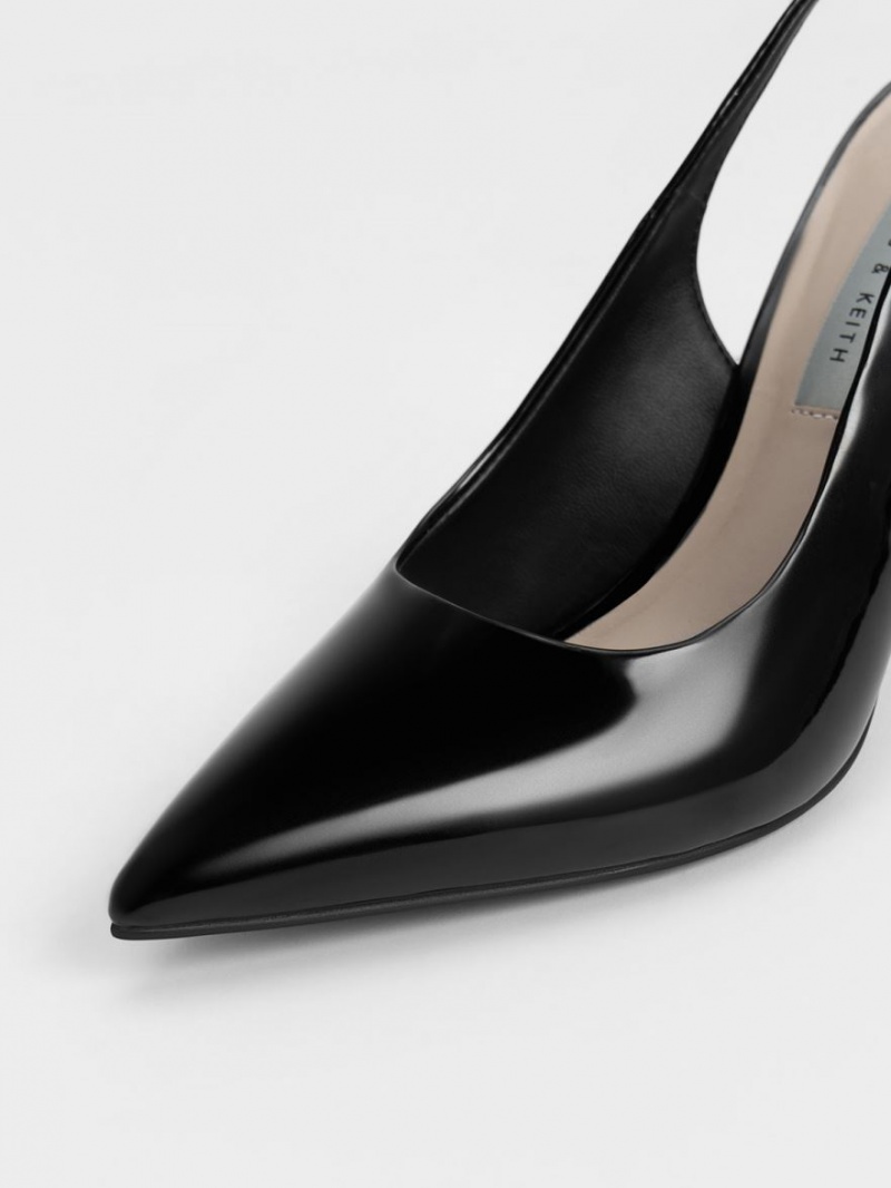 Γοβεσ Charles And Keith Stiletto Heel Slingback μαυρα | 84150-VGKW