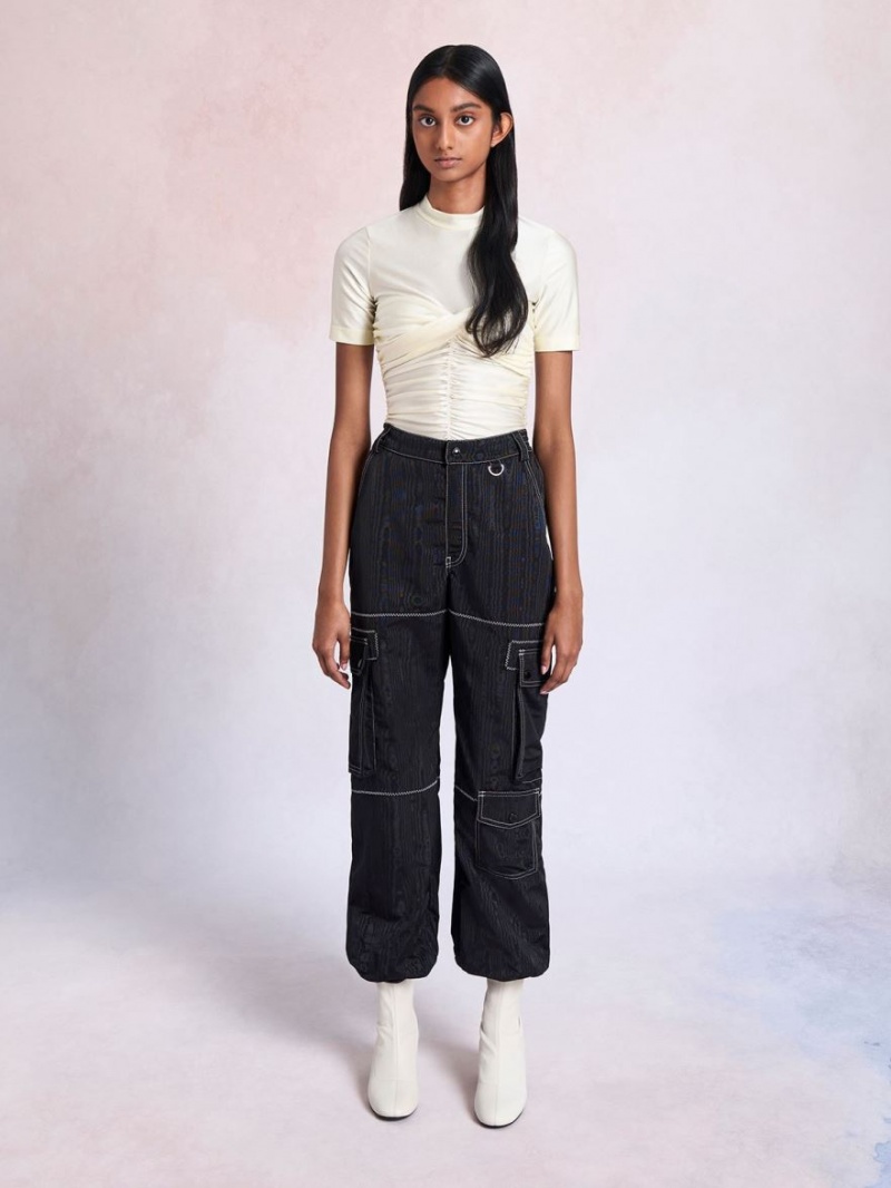 Μποτακια Charles And Keith Stitch-Trim ασπρα | 38976-OMDR