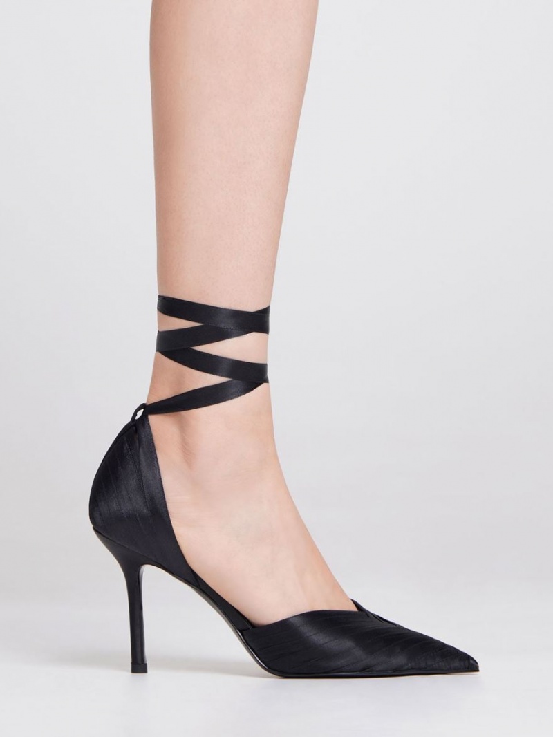 Γοβεσ Charles And Keith Tie-Around D'Orsay μαυρα | 48916-AOUW