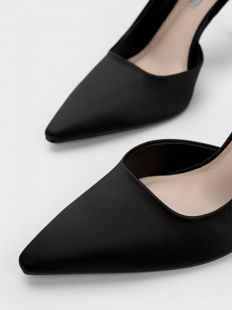 Γοβεσ Charles And Keith Tie-Around Slingback μαυρα | 82403-DUNV