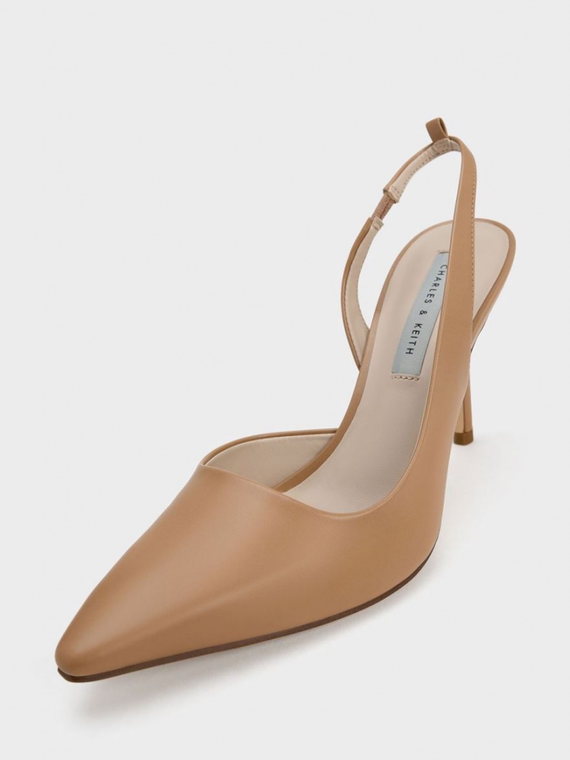 Γοβεσ Charles And Keith Tie-Around Slingback καφε | 40831-VMPS