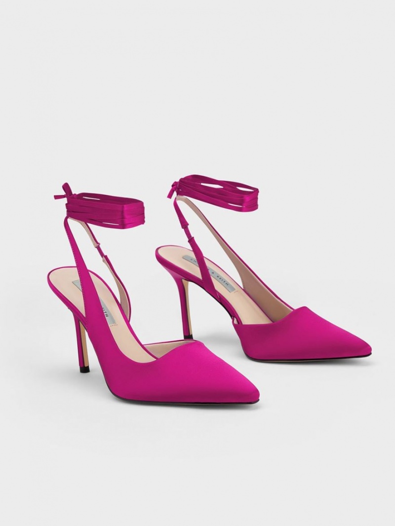 Γοβεσ Charles And Keith Tie-Around Slingback φουξια | 65982-BAFX