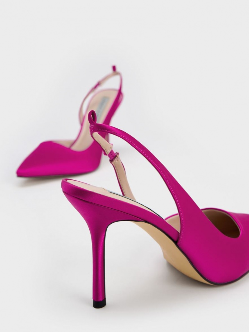 Γοβεσ Charles And Keith Tie-Around Slingback φουξια | 65982-BAFX