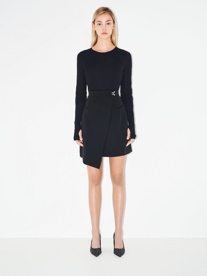 Γοβεσ Charles And Keith Tweed Pointed-toe Cylindrical Heel μαυρα | 83245-HWLX