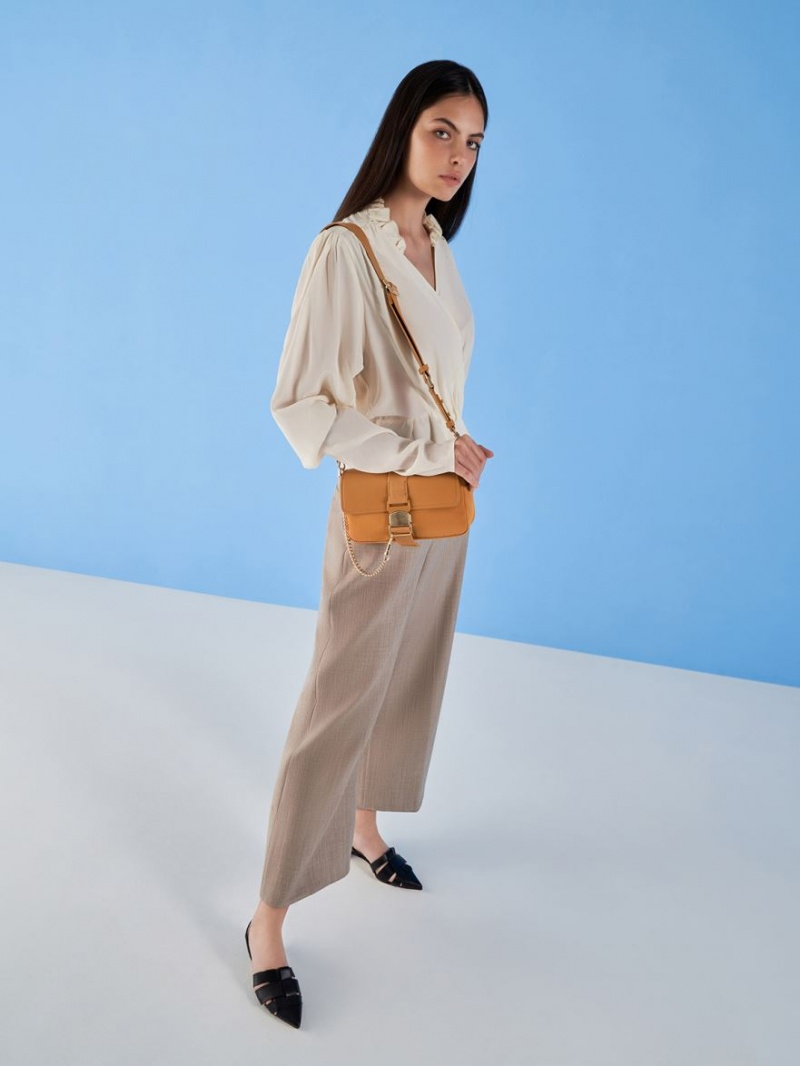 Γοβεσ Charles And Keith Woven Slingback μαυρα | 43675-ONGH