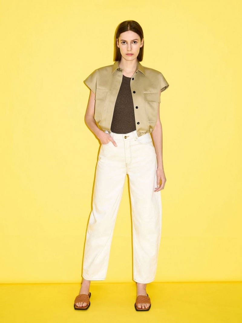 Σαγιοναρεσ Charles And Keith Woven Square-toe καφε | 39526-DOUA