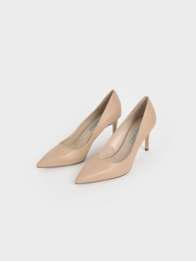 Γοβεσ Charles And Keith κλασικα Stiletto Heel Μπεζ | 52831-LESA
