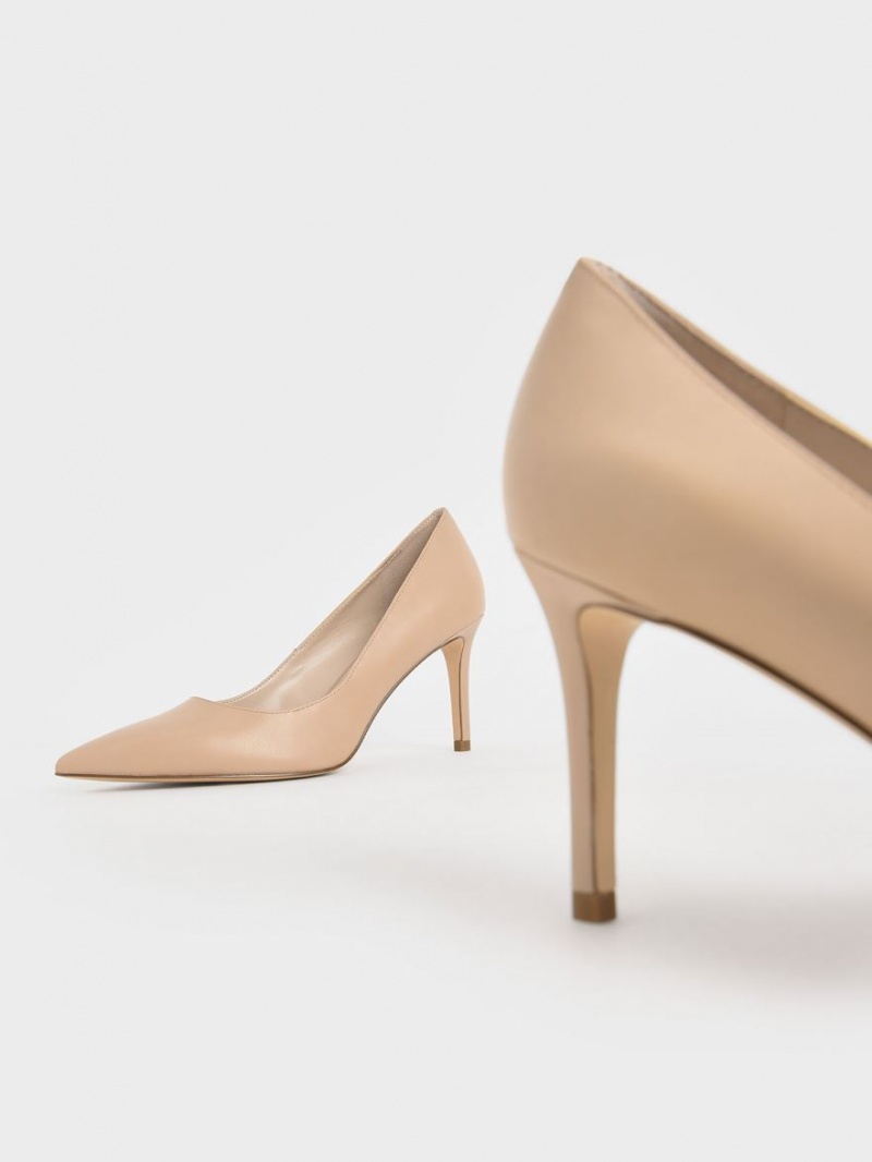 Γοβεσ Charles And Keith κλασικα Stiletto Heel Μπεζ | 52831-LESA