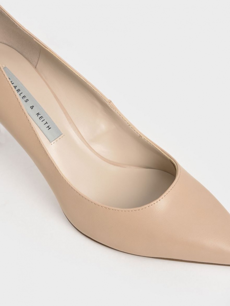 Γοβεσ Charles And Keith κλασικα Stiletto Heel Μπεζ | 52831-LESA