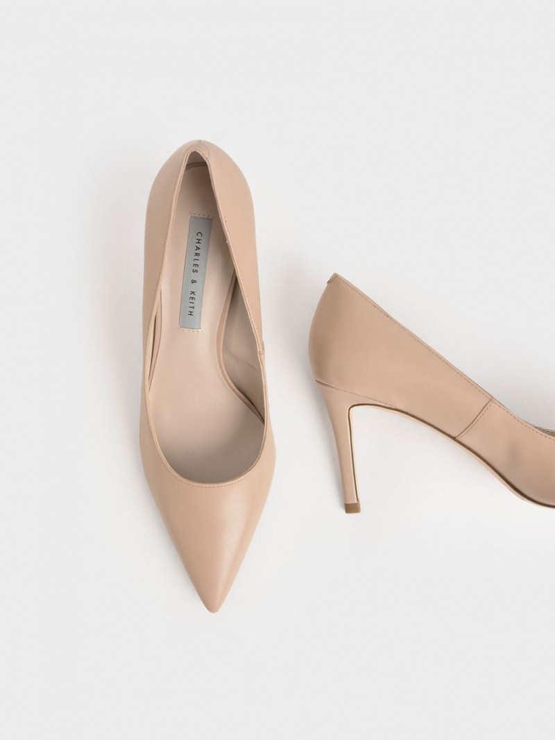 Γοβεσ Charles And Keith κλασικα Stiletto Heel Μπεζ | 52831-LESA