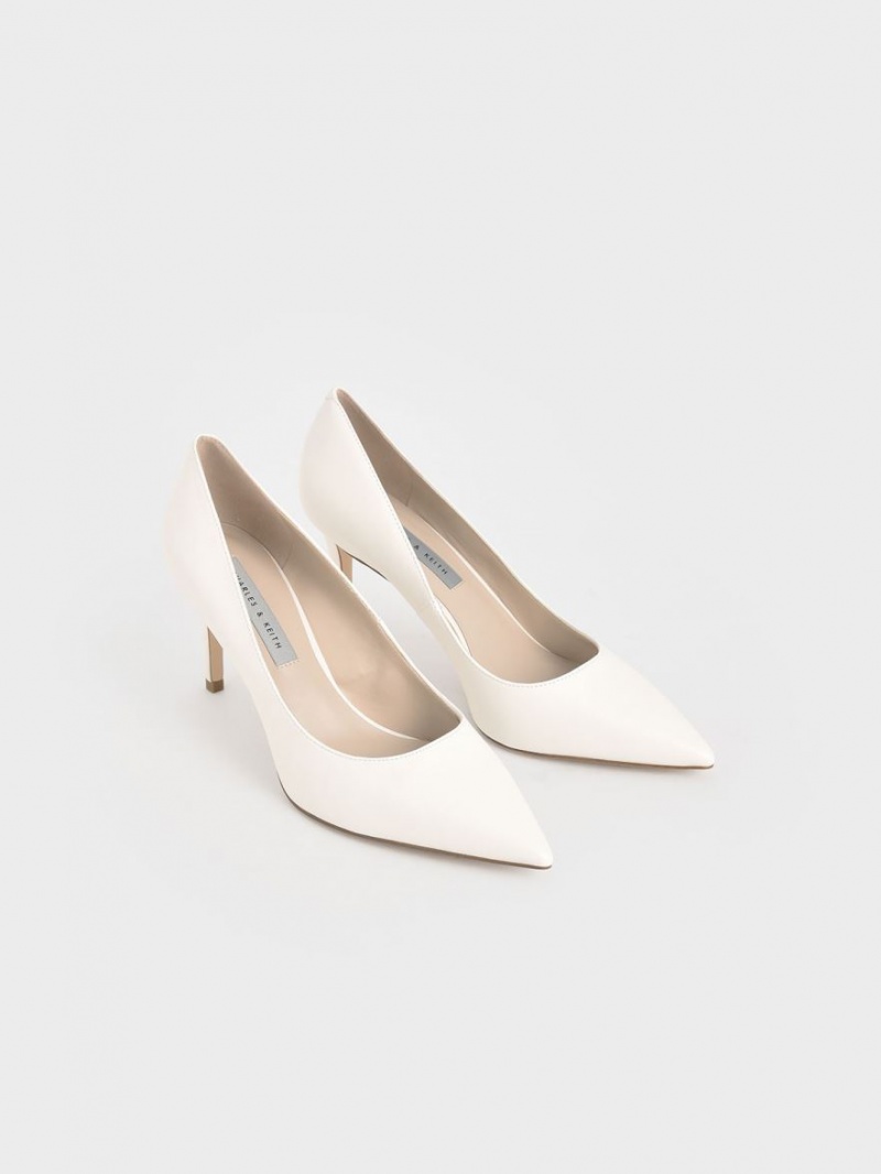 Γοβεσ Charles And Keith κλασικα Stiletto Heel κρέμα | 62375-CTGK