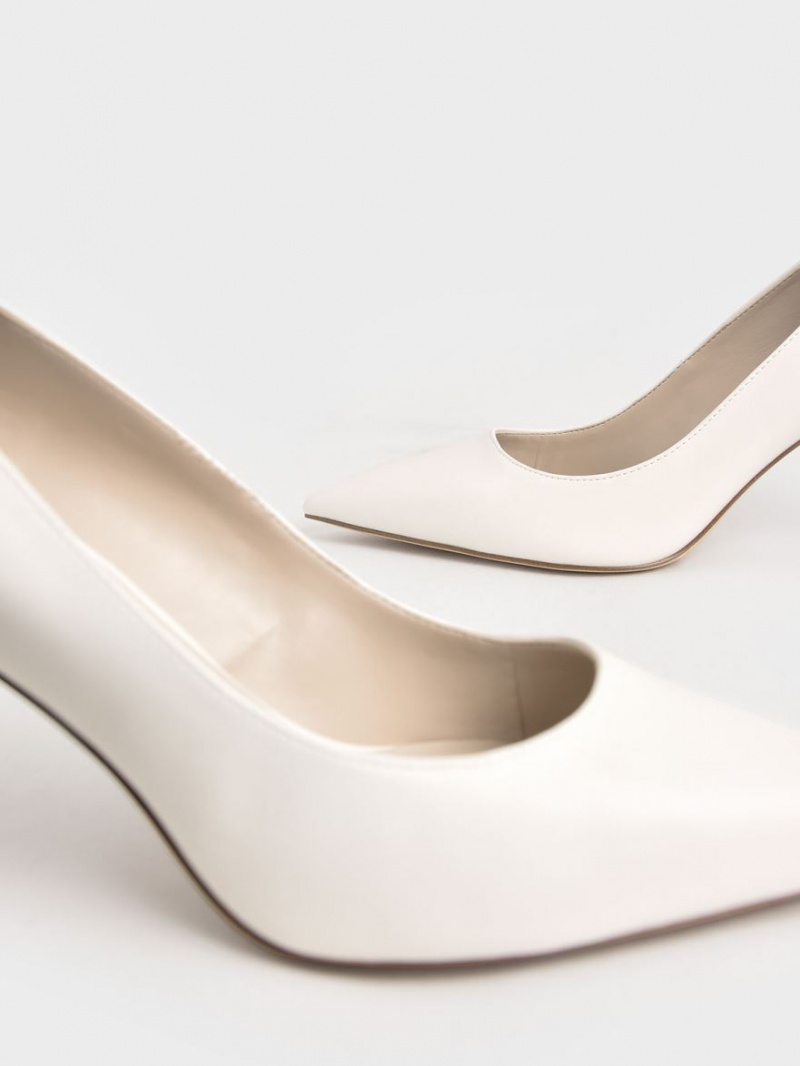 Γοβεσ Charles And Keith κλασικα Stiletto Heel κρέμα | 62375-CTGK