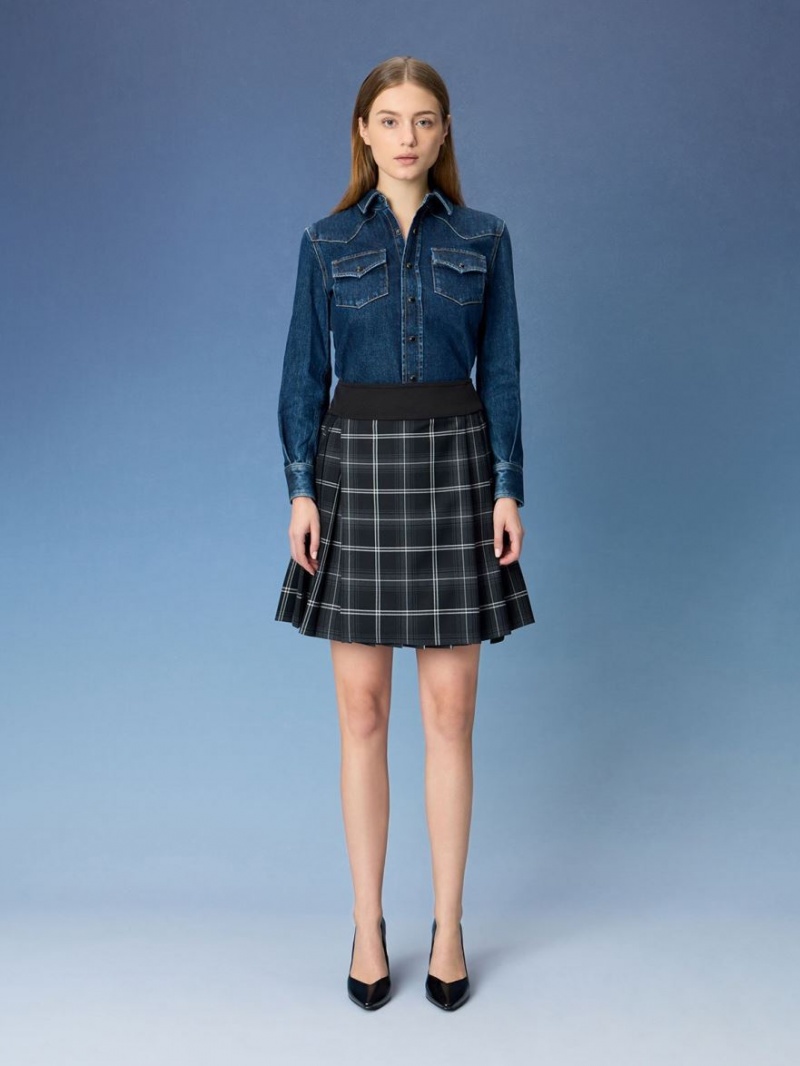 Γοβεσ Charles And Keith λουστρινι Tapered Square-toe μαυρα | 23654-TPCK