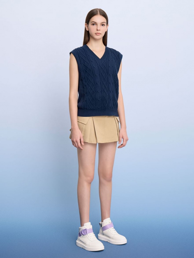 Ψηλα Sneakers Charles And Keith Gabine δερματινα ασπρα | 23891-FAHG