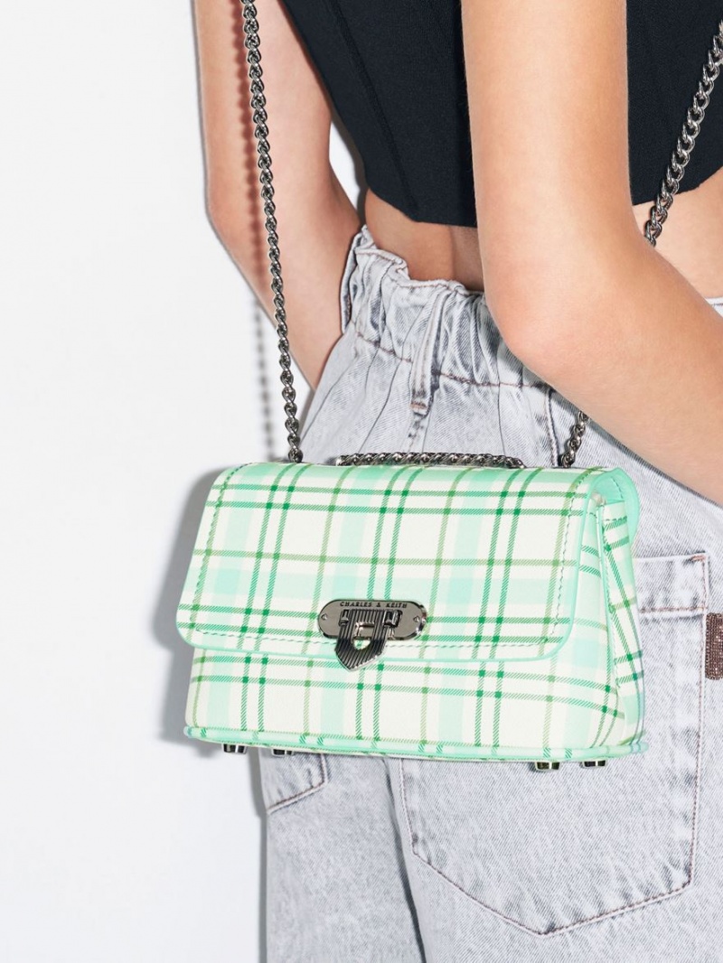 τσάντεσ ώμου Charles And Keith Alcott Push-Lock Chain Πολύχρωμο | 03254-WSHU