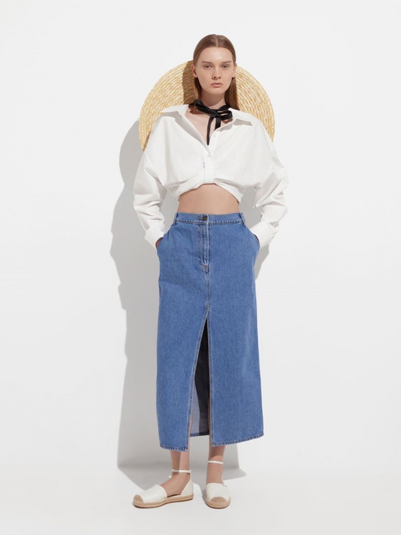 Παπουτσια Μπαλαρινεσ Charles And Keith Ankle-λουρακια εσπαντριγιεσ ασπρα | 20195-DAOY