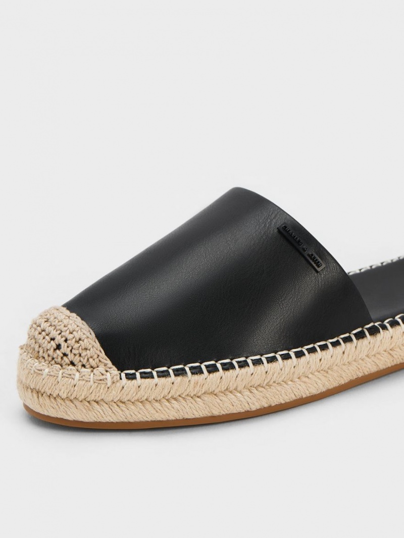 Παπουτσια Μπαλαρινεσ Charles And Keith Ankle-λουρακια εσπαντριγιεσ μαυρα | 59261-FJTB