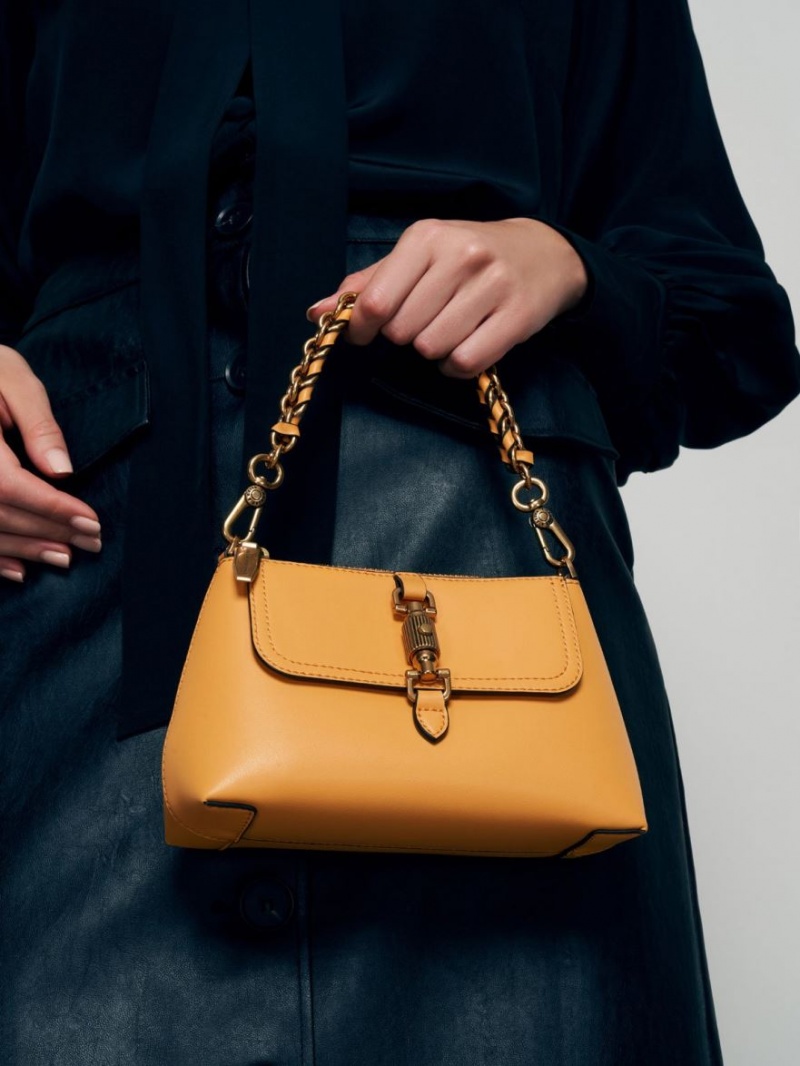 τσαντα χειροσ Charles And Keith Atlas Chain μουστάρδα | 57429-AJTV