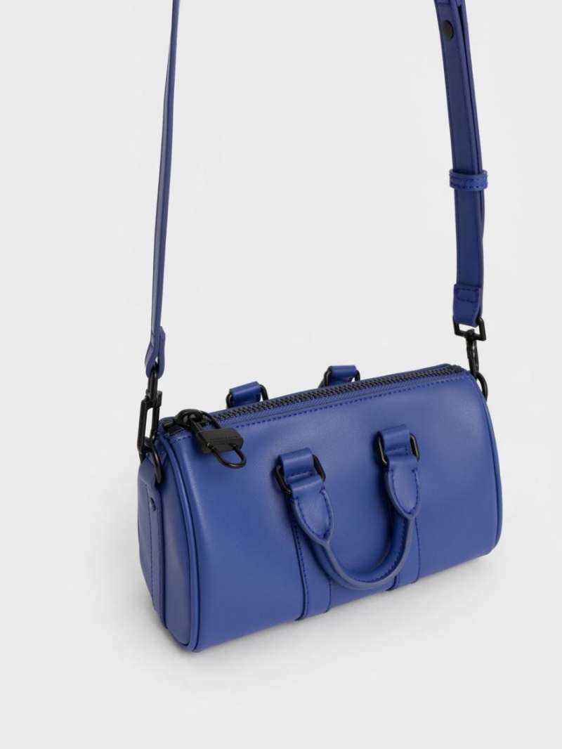 τσάντεσ χιαστί Charles And Keith Balta Chain-Link Bowling μπλε | 09316-LKFH