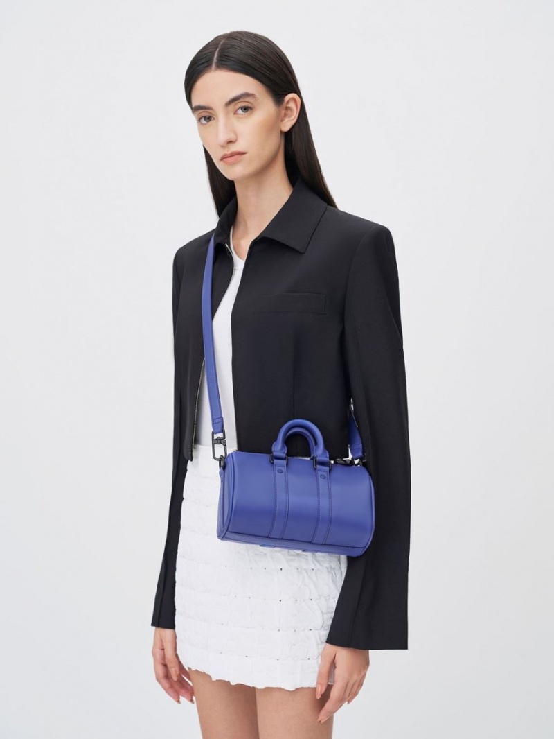 τσάντεσ χιαστί Charles And Keith Balta Chain-Link Bowling μπλε | 09316-LKFH