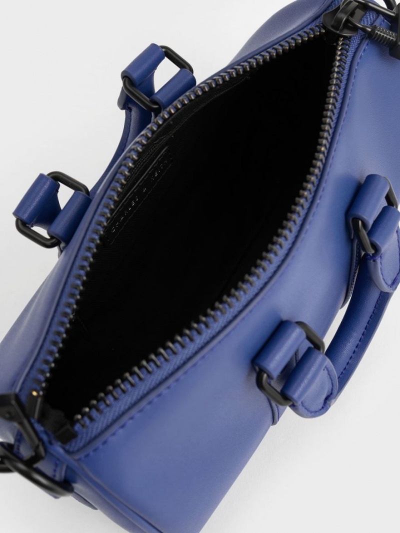 τσάντεσ χιαστί Charles And Keith Balta Chain-Link Bowling μπλε | 09316-LKFH