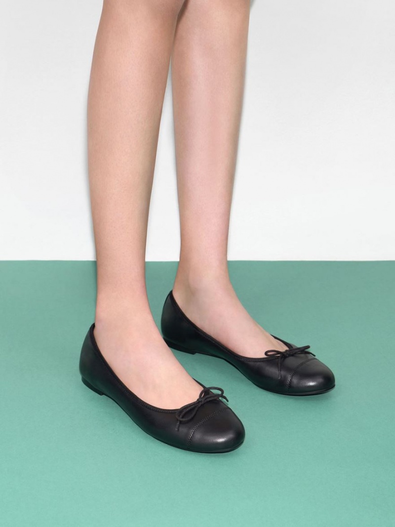Παπουτσια Μπαλαρινεσ Charles And Keith Bow μαυρα | 57286-TBSF