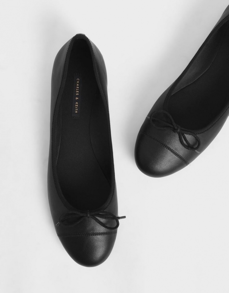 Παπουτσια Μπαλαρινεσ Charles And Keith Bow μαυρα | 57286-TBSF