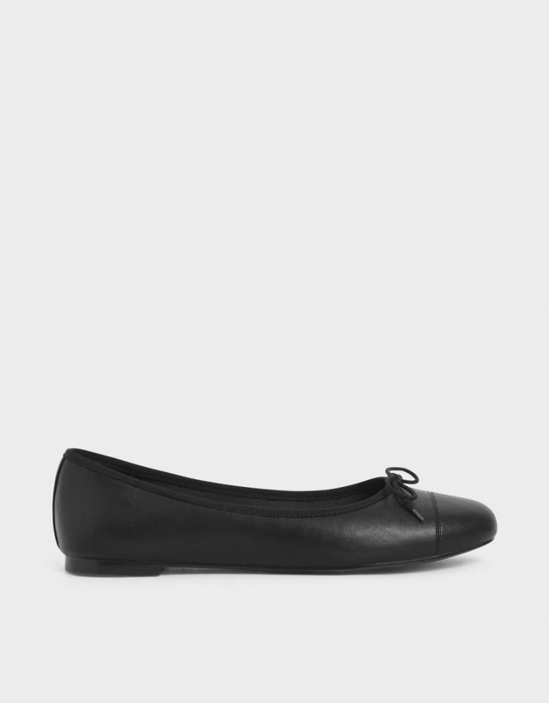 Παπουτσια Μπαλαρινεσ Charles And Keith Bow μαυρα | 57286-TBSF