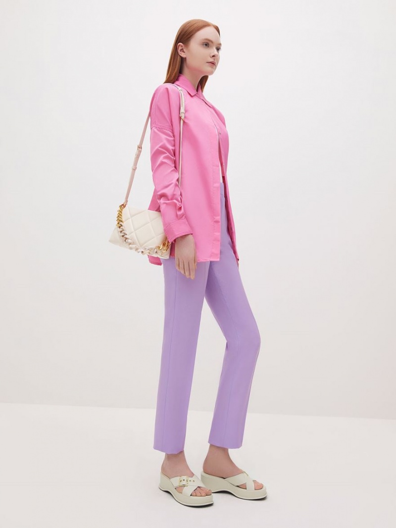 Πεδιλα Πλατφορμεσ Charles And Keith Buckled Crossover ασπρα | 47386-QZBU