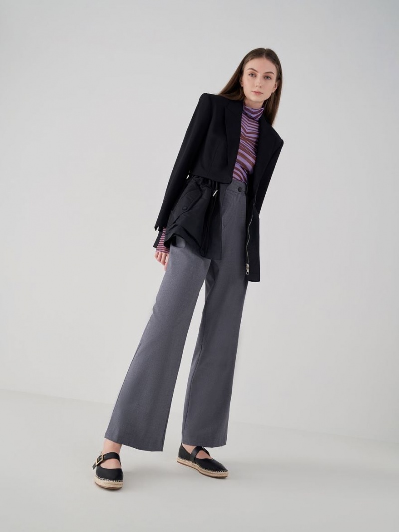 Παπουτσια Μπαλαρινεσ Charles And Keith Buckled εσπαντριγιεσ μαυρα | 65097-EGRQ